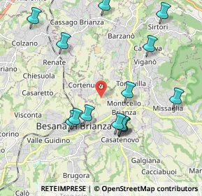 Mappa Via Canova, 23876 Monticello Brianza LC, Italia (2.13786)