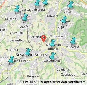 Mappa Via Canova, 23876 Monticello Brianza LC, Italia (2.61455)