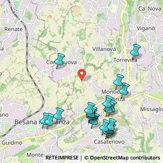 Mappa Via Canova, 23876 Monticello Brianza LC, Italia (1.2775)