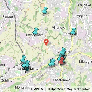 Mappa Via Canova, 23876 Monticello Brianza LC, Italia (1.2315)