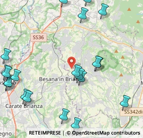 Mappa Via Canova, 23876 Monticello Brianza LC, Italia (5.5835)