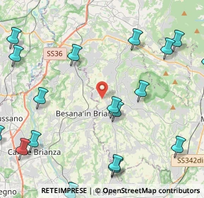 Mappa Via Canova, 23876 Monticello Brianza LC, Italia (6.128)