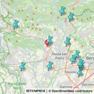Mappa Via Lombardia, 24030 Mapello BG, Italia (5.59833)