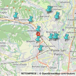 Mappa Via Lombardia, 24030 Mapello BG, Italia (2.13692)