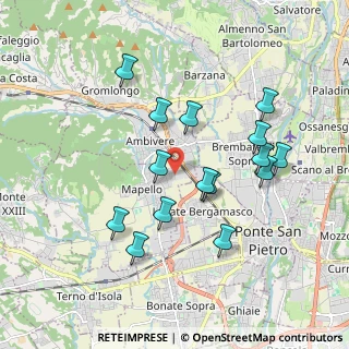 Mappa Via Lombardia, 24030 Mapello BG, Italia (1.776)