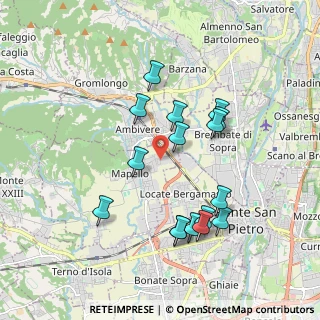 Mappa Via Lombardia, 24030 Mapello BG, Italia (1.79063)