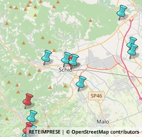 Mappa Vicolo Pilastro, 36015 Schio VI, Italia (6.18429)