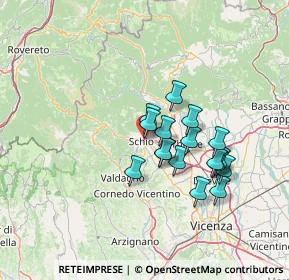 Mappa Vicolo Pilastro, 36015 Schio VI, Italia (11.08412)