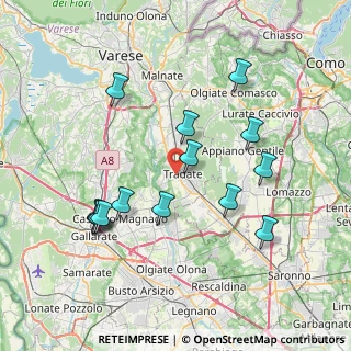 Mappa Via della Resistenza, 21049 Tradate VA, Italia (7.68429)