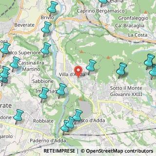 Mappa Via Fossa, 24030 Villa d'Adda BG, Italia (3.1395)