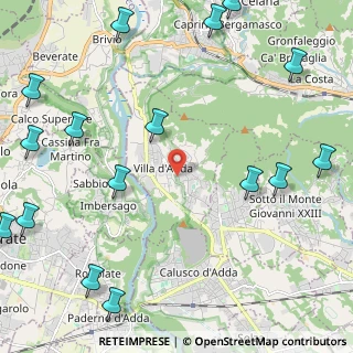 Mappa Via Fossa, 24030 Villa d'Adda BG, Italia (3.2)