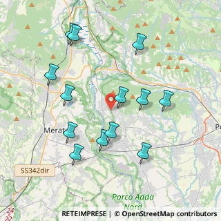 Mappa Via Fossa, 24030 Villa d'Adda BG, Italia (4.01385)