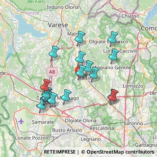 Mappa Via Marmolada, 21050 Lonate Ceppino VA, Italia (7.09647)