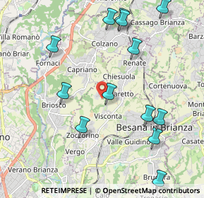 Mappa Via Visconta, 20842 Besana in Brianza MB, Italia (2.35)