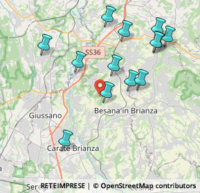 Mappa Via Visconta, 20842 Besana in Brianza MB, Italia (4.11923)