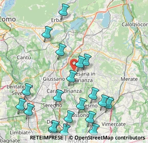 Mappa Via Visconta, 20842 Besana in Brianza MB, Italia (9.922)