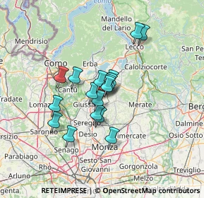 Mappa Via Visconta, 20842 Besana in Brianza MB, Italia (9.73)