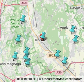 Mappa Via Zini, 21049 Tradate VA, Italia (4.76636)