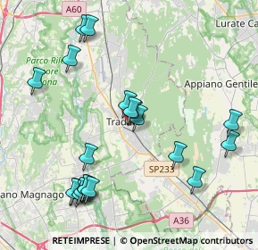 Mappa Via Zini, 21049 Tradate VA, Italia (4.428)