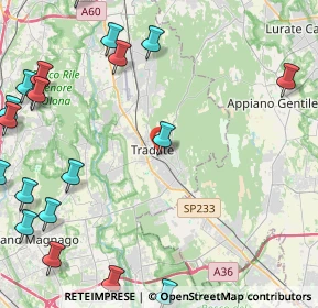 Mappa Via Zini, 21049 Tradate VA, Italia (6.478)