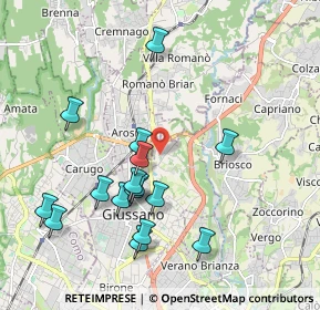 Mappa Via Tofane, 20833 Giussano MB, Italia (1.97813)