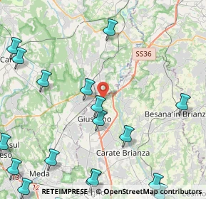 Mappa Via Tofane, 20833 Giussano MB, Italia (6.35389)