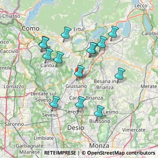 Mappa Via Tofane, 20833 Giussano MB, Italia (7.51071)