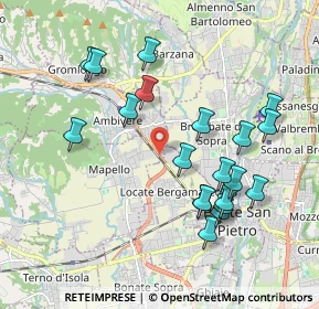 Mappa Strada Statale Briantea, 24030 Mapello BG, Italia (1.9595)