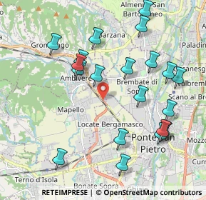 Mappa Strada Statale Briantea, 24030 Mapello BG, Italia (2.1515)