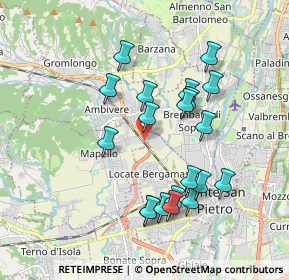 Mappa Strada Statale Briantea, 24030 Mapello BG, Italia (1.7605)