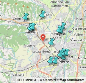 Mappa Strada Statale Briantea, 24030 Mapello BG, Italia (1.86063)