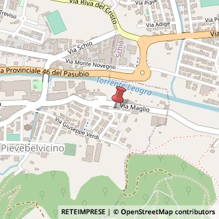 Mappa Via Padre Ottorino Marcolini, 5, 36036 Torrebelvicino, Vicenza (Veneto)