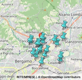 Mappa Via Claudia Grismondi, 24124 Bergamo BG, Italia (1.52842)