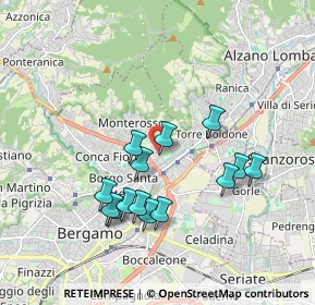 Mappa Via Claudia Grismondi, 24124 Bergamo BG, Italia (1.68286)