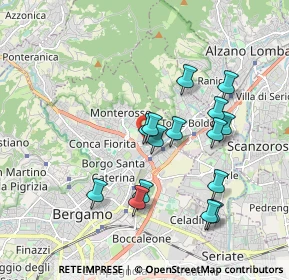 Mappa Via Claudia Grismondi, 24124 Bergamo BG, Italia (1.71067)