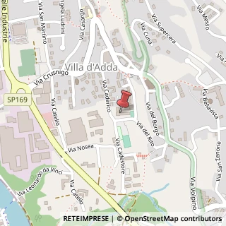 Mappa Via Caderico, 17, 24030 Villa d'Adda, Bergamo (Lombardia)