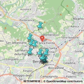 Mappa Via Carlo Pescaria, 24123 Bergamo BG, Italia (1.79692)