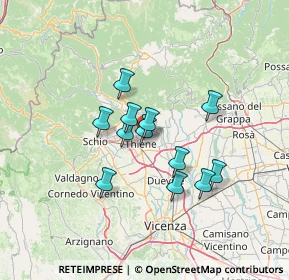 Mappa Via Cà Pajella, 36016 Thiene VI, Italia (10.07667)