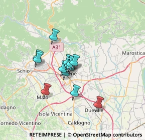 Mappa Via Cà Pajella, 36016 Thiene VI, Italia (4.57385)