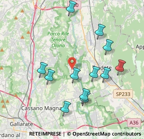 Mappa Via Adda, 21050 Castelseprio VA, Italia (3.86583)
