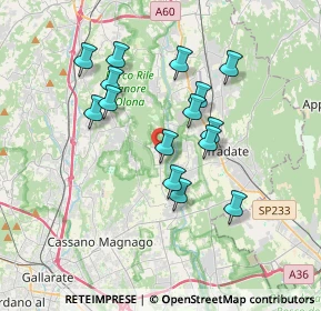 Mappa Via Adda, 21050 Castelseprio VA, Italia (3.15333)