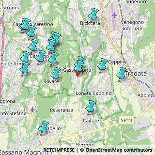 Mappa Via Adda, 21050 Castelseprio VA, Italia (2.342)