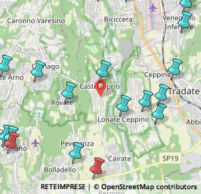 Mappa Via Adda, 21050 Castelseprio VA, Italia (3.0895)