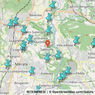 Mappa Via Lamperti, 23898 Imbersago LC, Italia (2.8815)