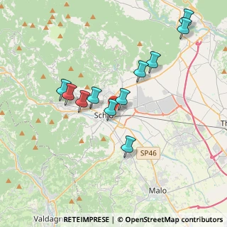 Mappa Via Daniele Manin, 36015 Schio VI, Italia (3.56818)