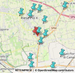 Mappa Via Giovanni Visintin, 31039 Riese Pio X TV, Italia (2.155)