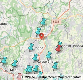 Mappa Via delle Grigne, 20833 Giussano MB, Italia (6.291)