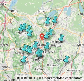 Mappa Via delle Grigne, 20833 Giussano MB, Italia (6.7055)