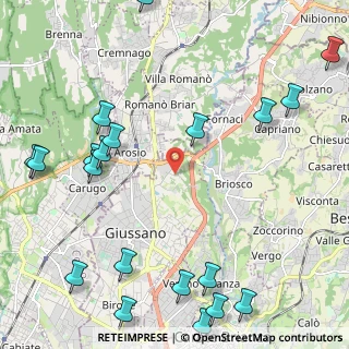 Mappa Via delle Grigne, 20833 Giussano MB, Italia (3.035)