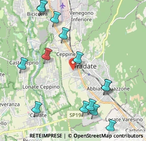 Mappa Via Giacomo Bianchi, 21049 Tradate VA, Italia (2.465)
